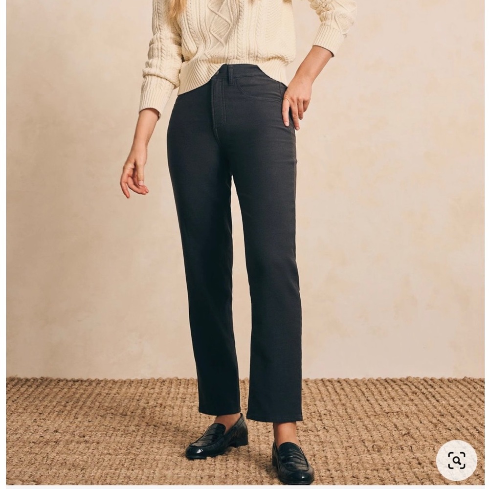Faherty Stretch Terry 5 Pocket Pant 28 NWT